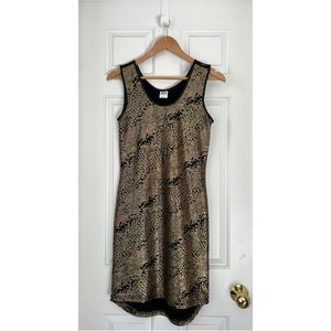 Vero Moda Gold Metallic Sleeveless Dress